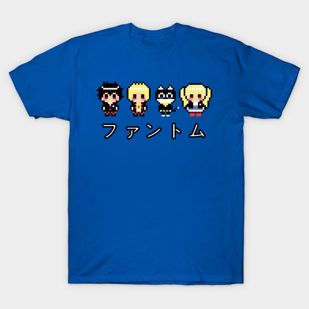 Persona 5 Phantom Thieves "Phantom" Kanji 8-Bit Pixel Art T-Shirt by StebopDesigns